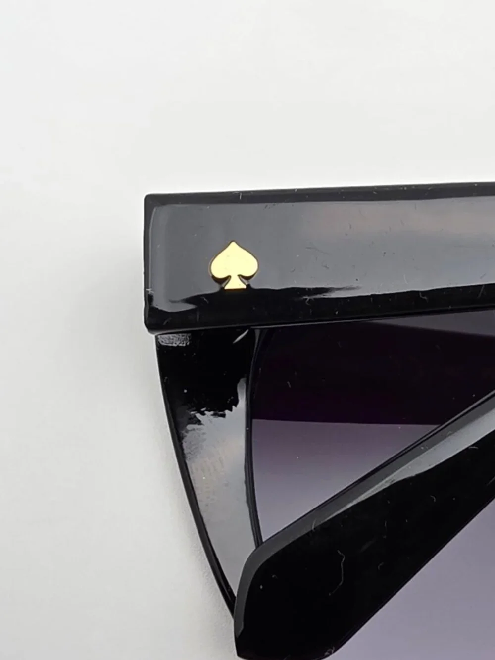 Kate Spade Samantha Black Frame Grey Gradient Flat Lens Cat Eye Sunglasses 54mm